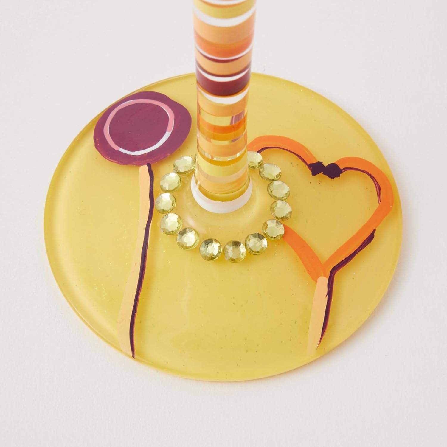 Enesco Lolita Best Nurse Ever Hand-Painted Artisan Wine Glass, 15 Ounce