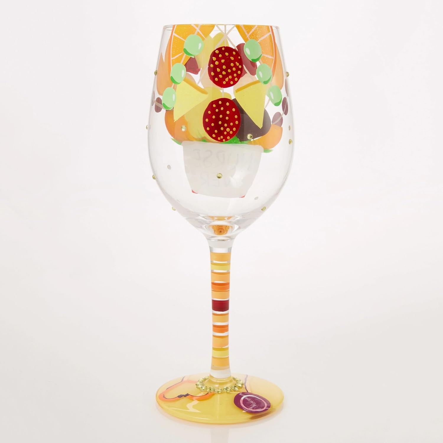 Enesco Lolita Best Nurse Ever Hand-Painted Artisan Wine Glass, 15 Ounce