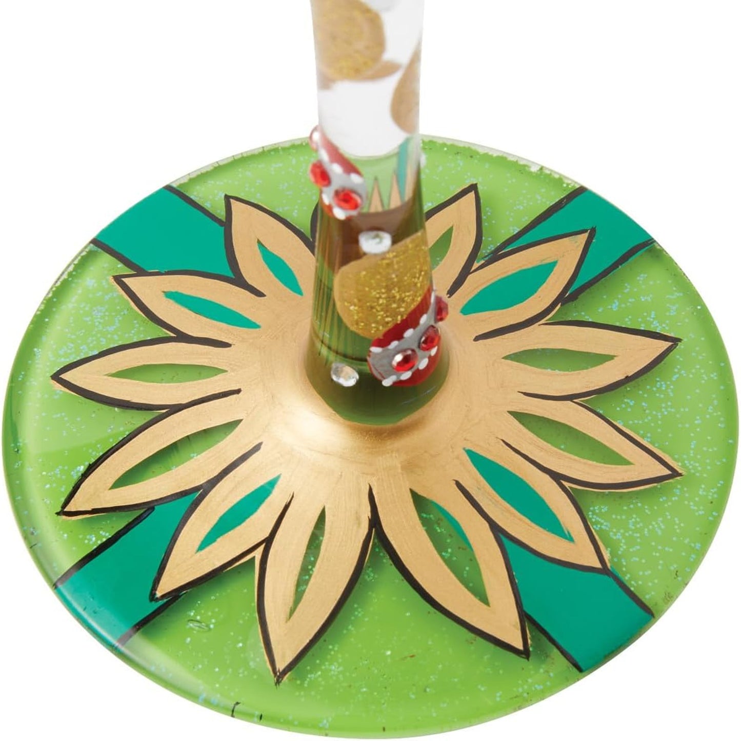 Enesco Lolita Christmas Not Even a Mouse Hand-Painted Artisan Wine Glass, 15 Ounce