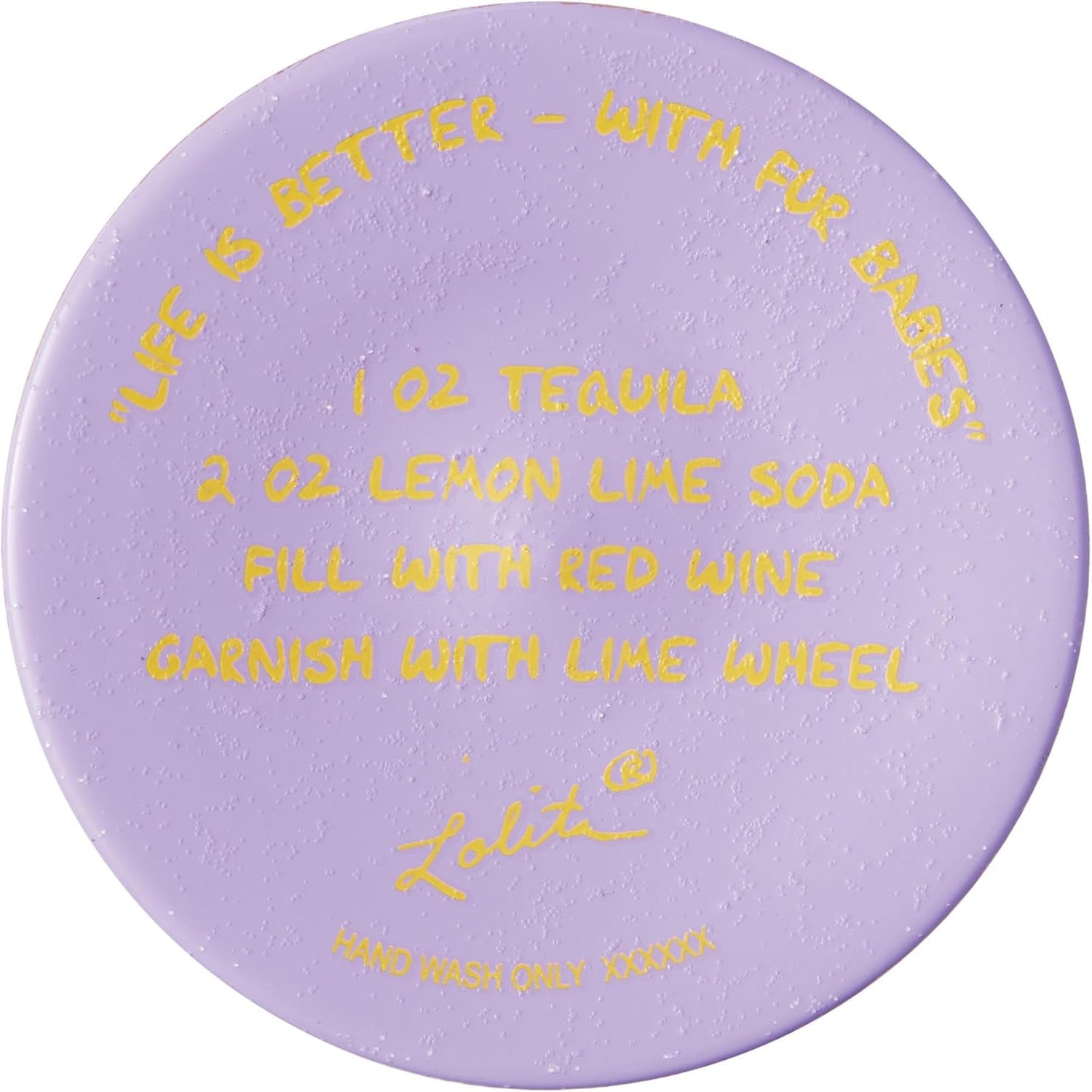 Enesco Lolita Designs Life is Better with Fur Babies Hand-Painted Artisan Wine Glass, 15 Ounce