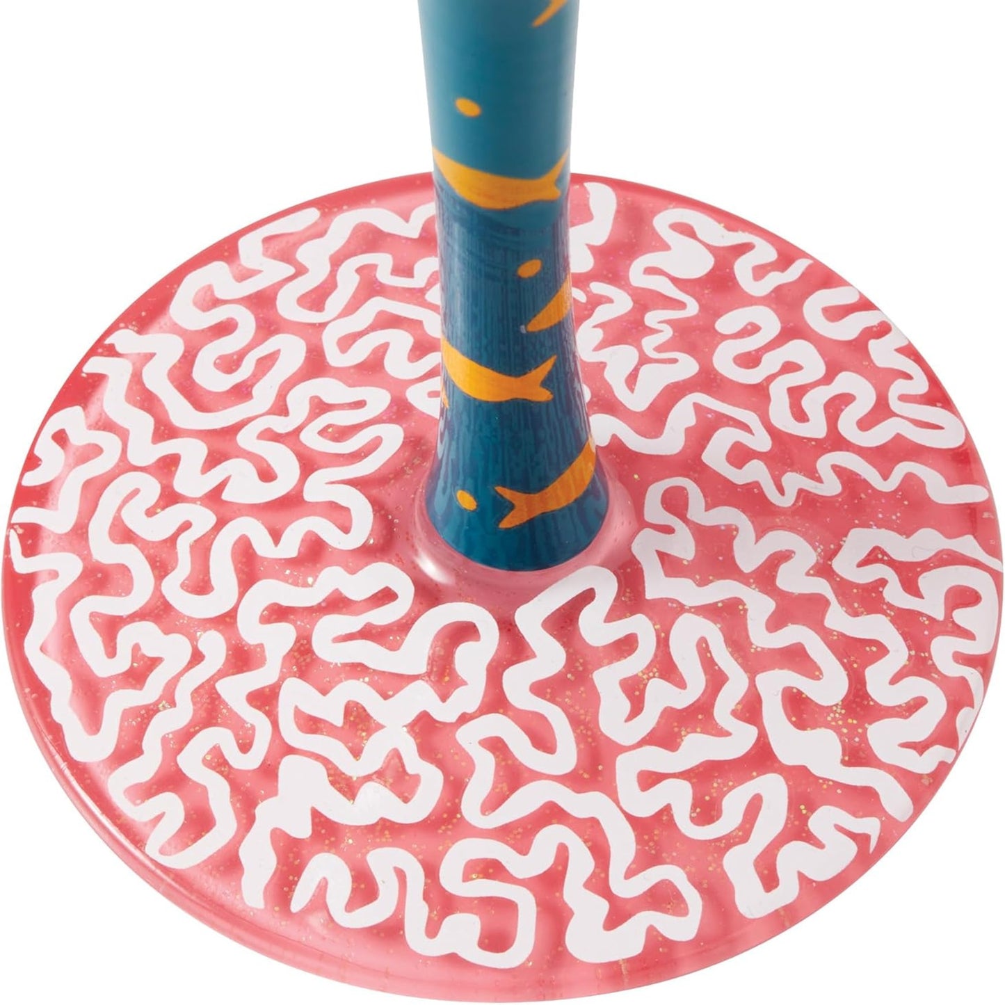 Enesco Lolita Designs Tropical Getaway Hand-Painted Artisan Wine Glass, 15 Ounce