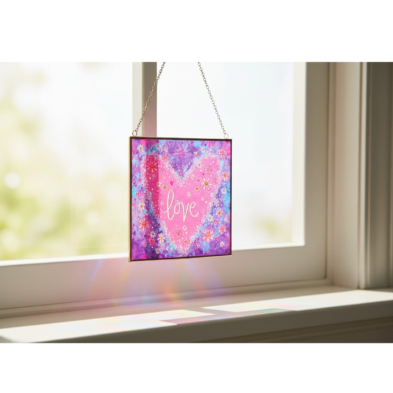 Enesco Love Suncatcher&nbsp;Izzy and Oliver