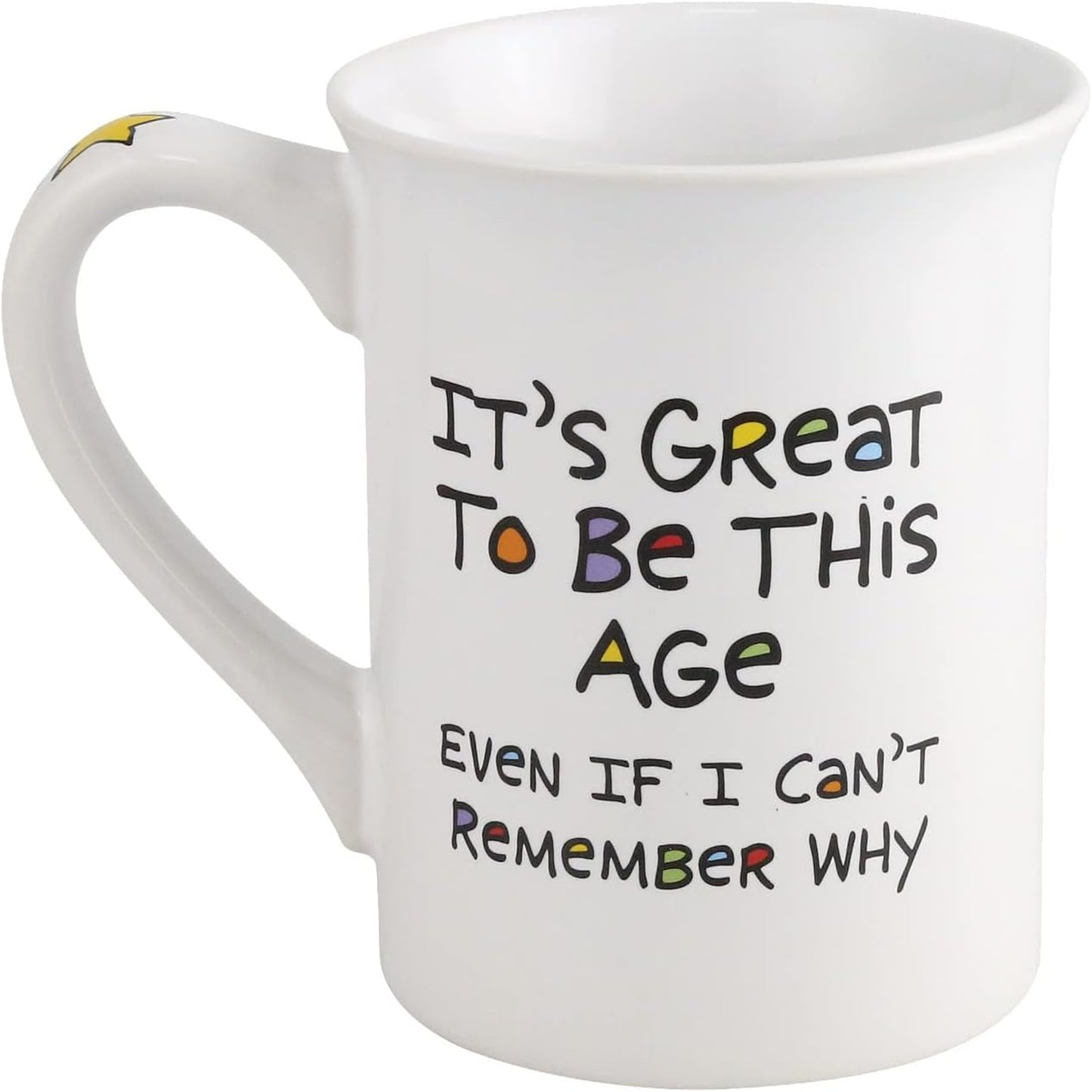Enesco Our Name is Mud Cuppa Doodles Birthday Sensational at 60 Coffee Mug, 16 Ounce
