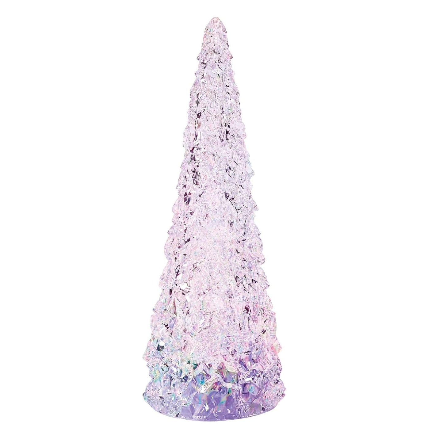 Enesco Poinsettia Color Changing Lit Christmas Tree, 13.98 Inches