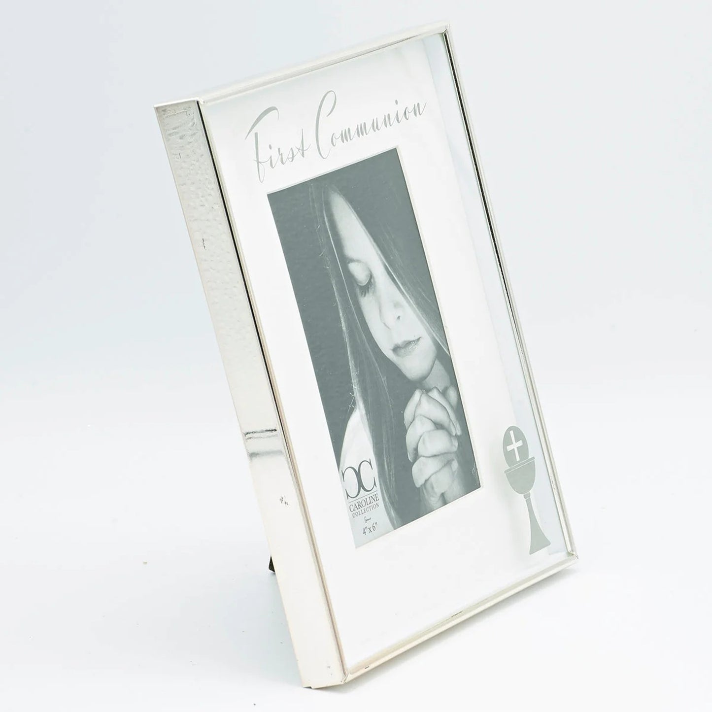 First Communion Picture Frame with Chalice & Cross Design - 4x6 | Caroline Collection