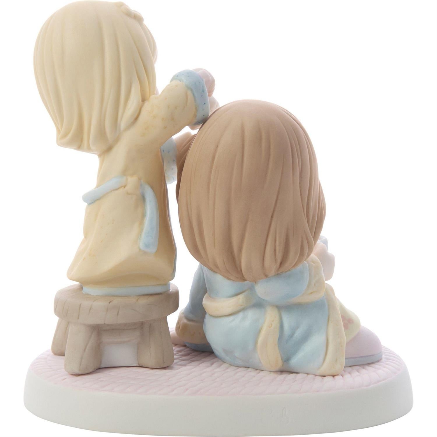 Girl Brushing Mom's Hair Figurine Precious Moments