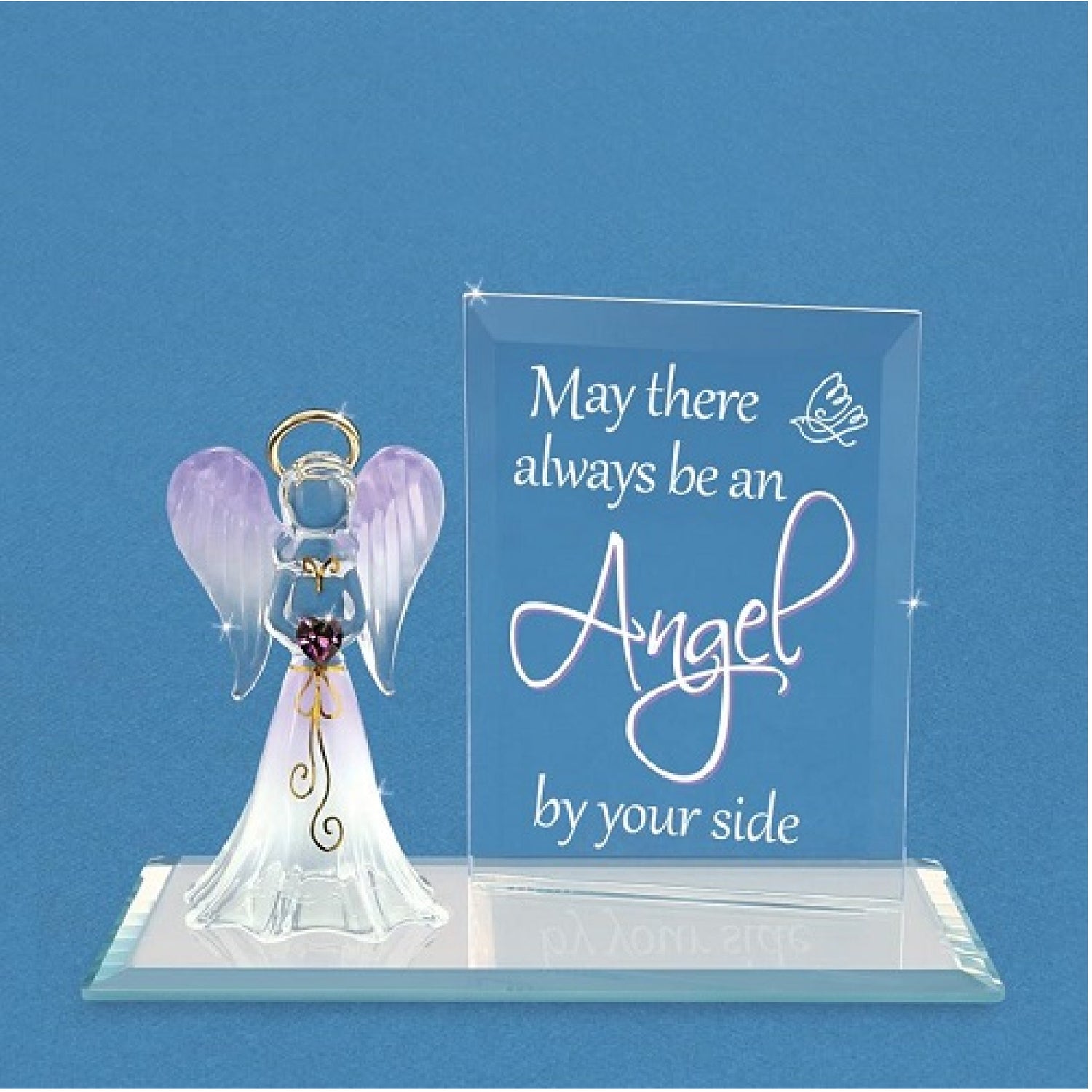 Glass Baron "Angel By Your Side" Angel Figurine