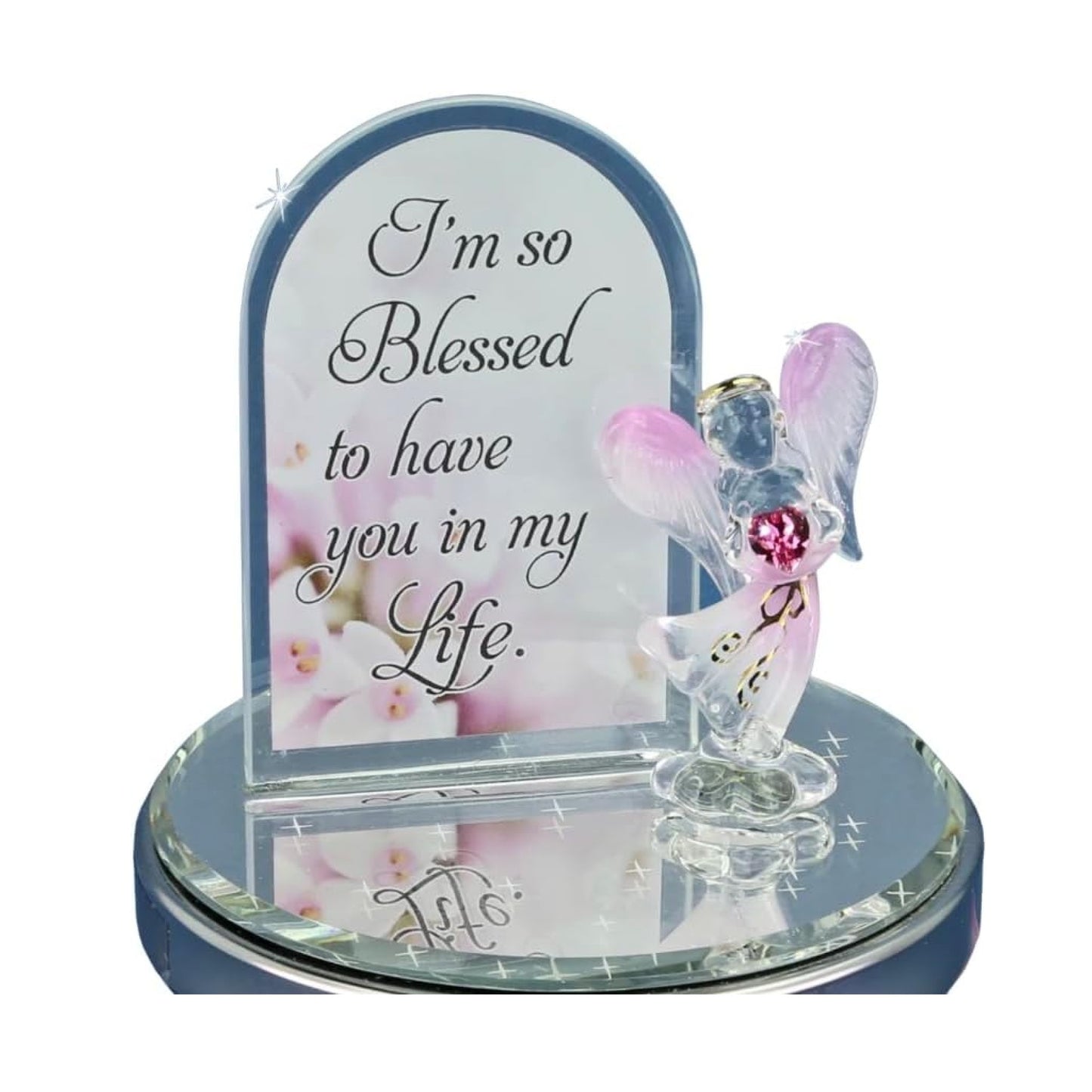 Glass Baron  Angel, I'm Blessed Candle Holder