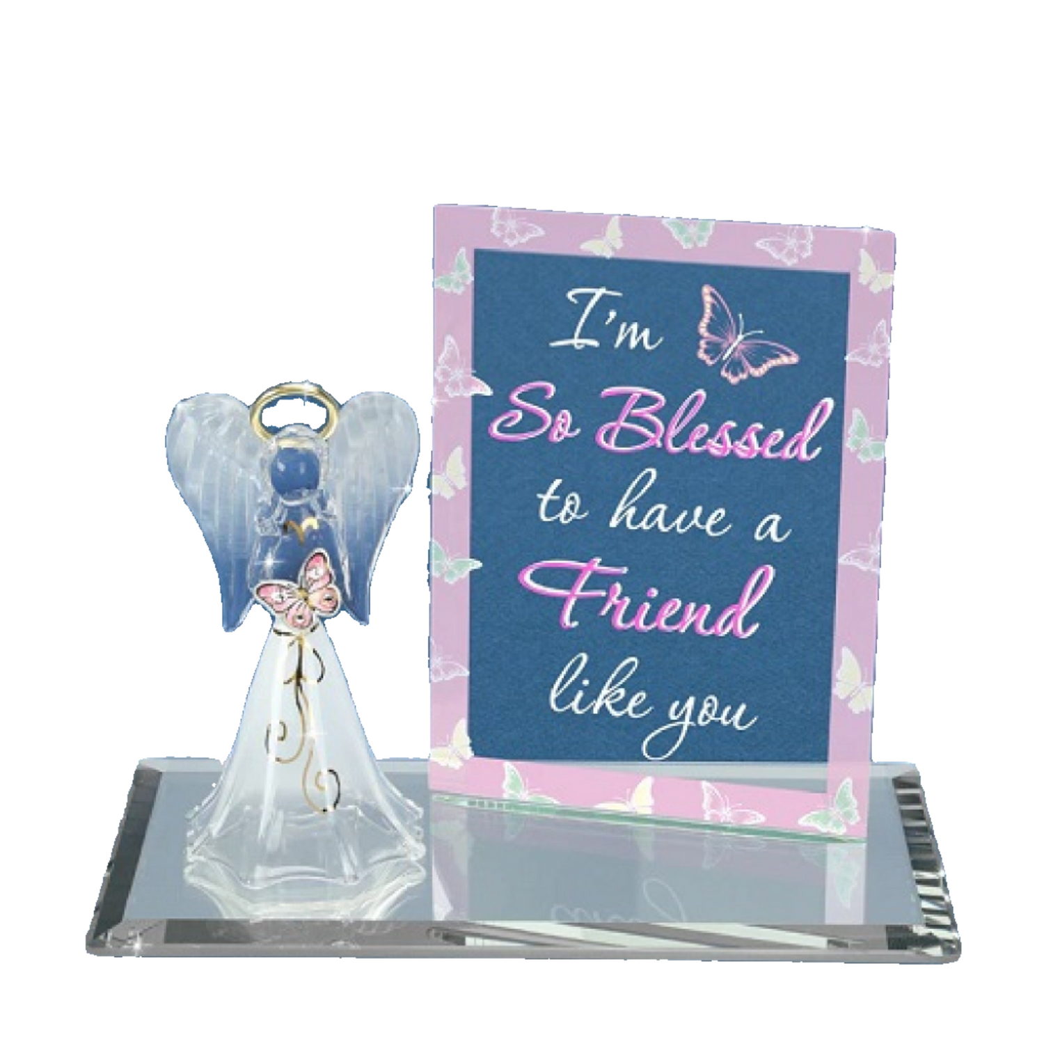 Glass Baron Angel "So Blessed Friend"