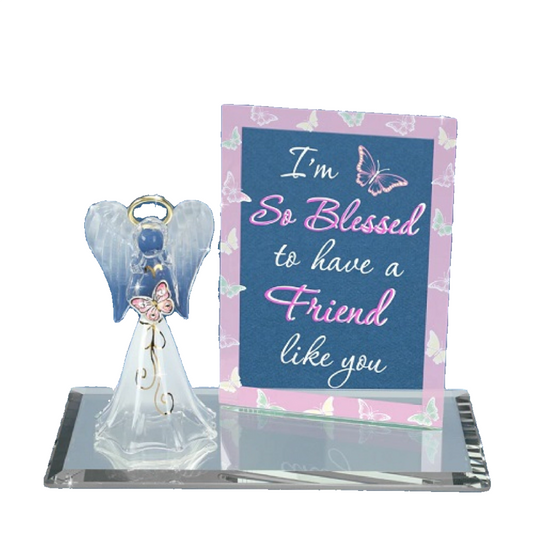 Glass Baron Angel "So Blessed Friend"