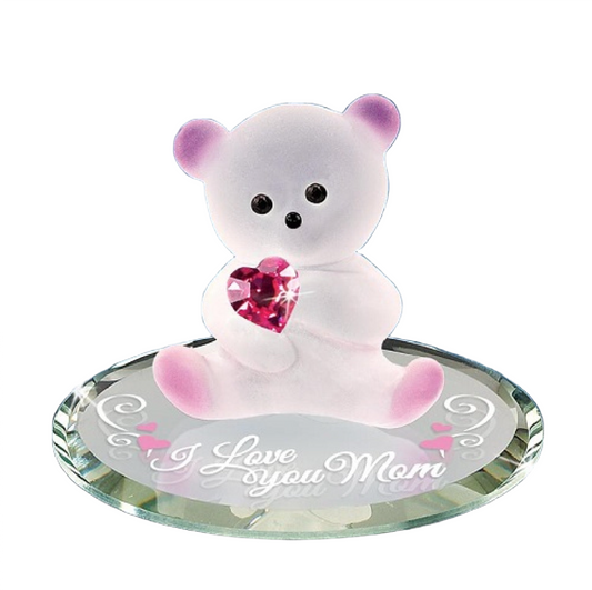 Glass Baron BEAR "ILU, MOM"