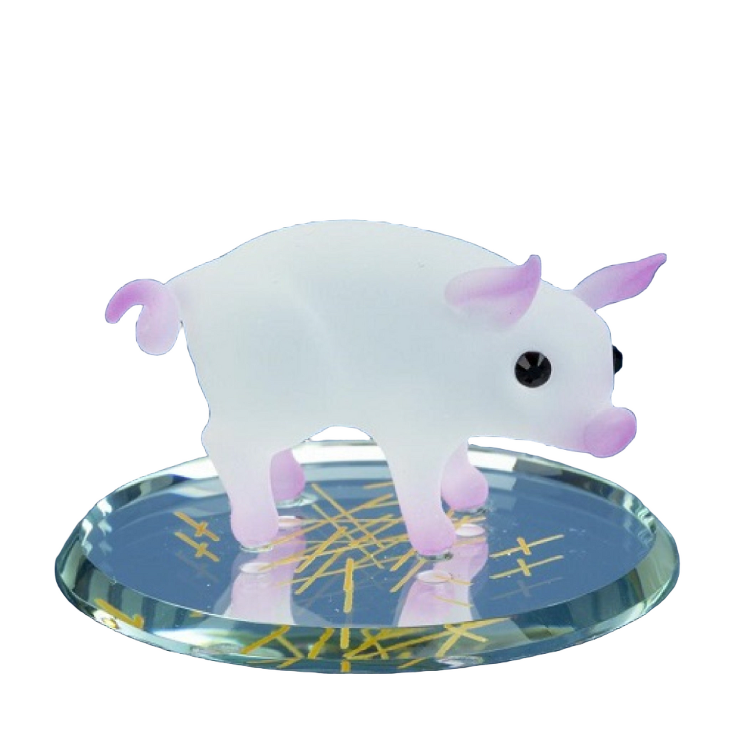 Glass Baron Barnyard Pig Figurine