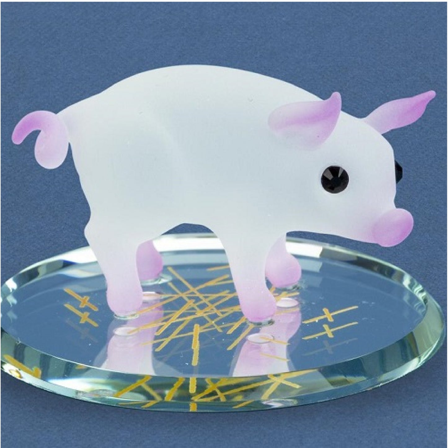 Glass Baron Barnyard Pig Figurine