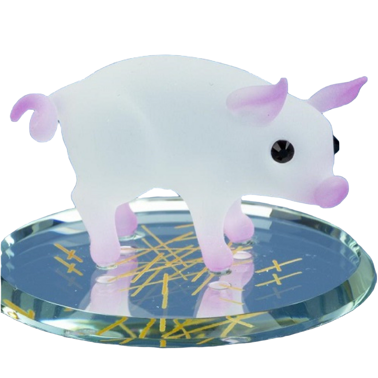 Glass Baron Barnyard Pig Figurine