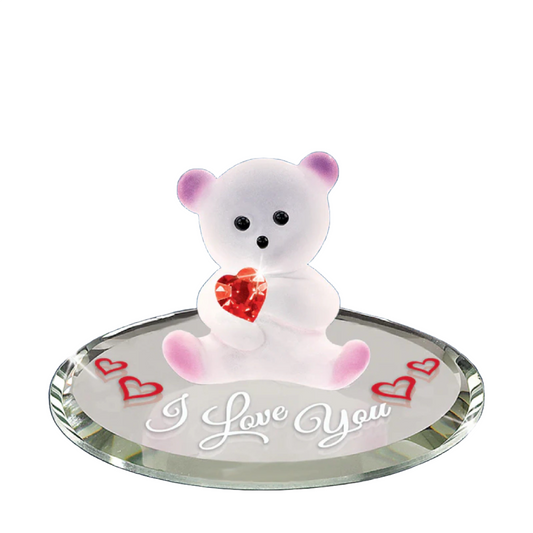 Glass Baron Bear "I Love You"