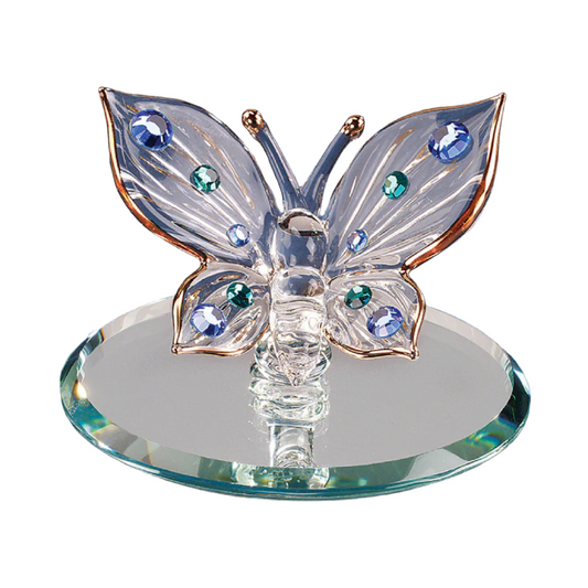 Glass Baron Blue Crystal Butterfly