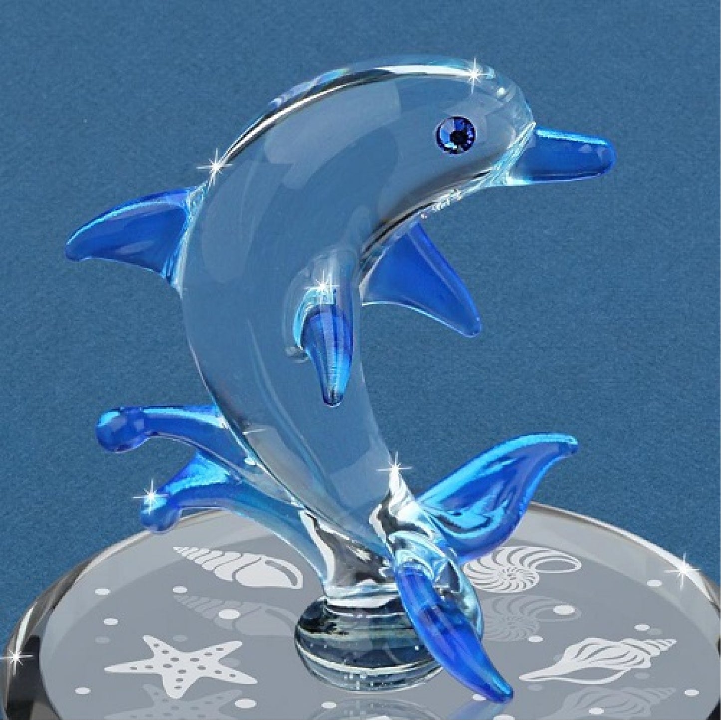 Glass Baron Blue Dolphin