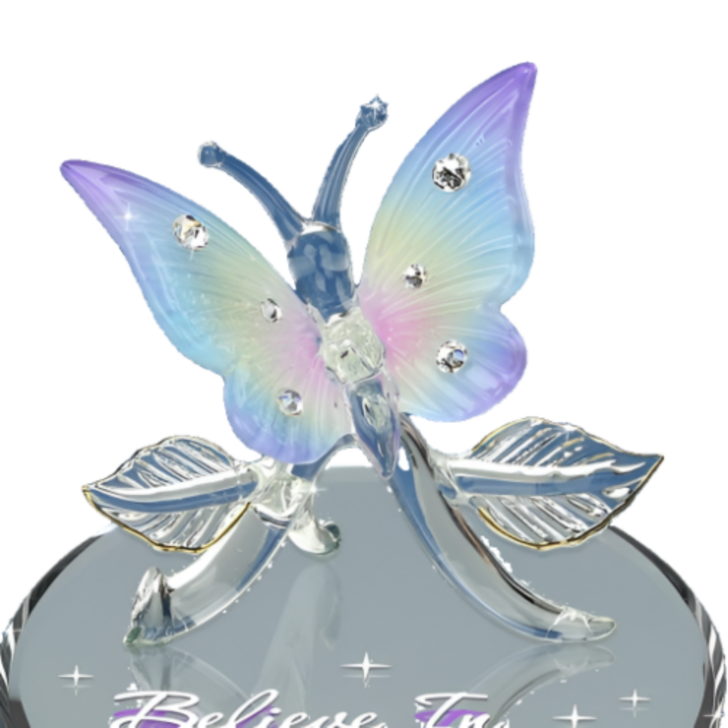 Glass Baron Butterfly "Believe in Miracles"