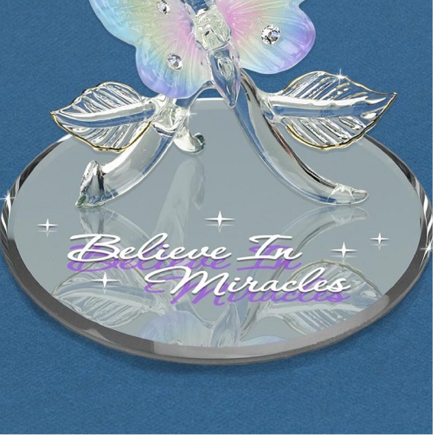 Glass Baron Butterfly "Believe in Miracles"