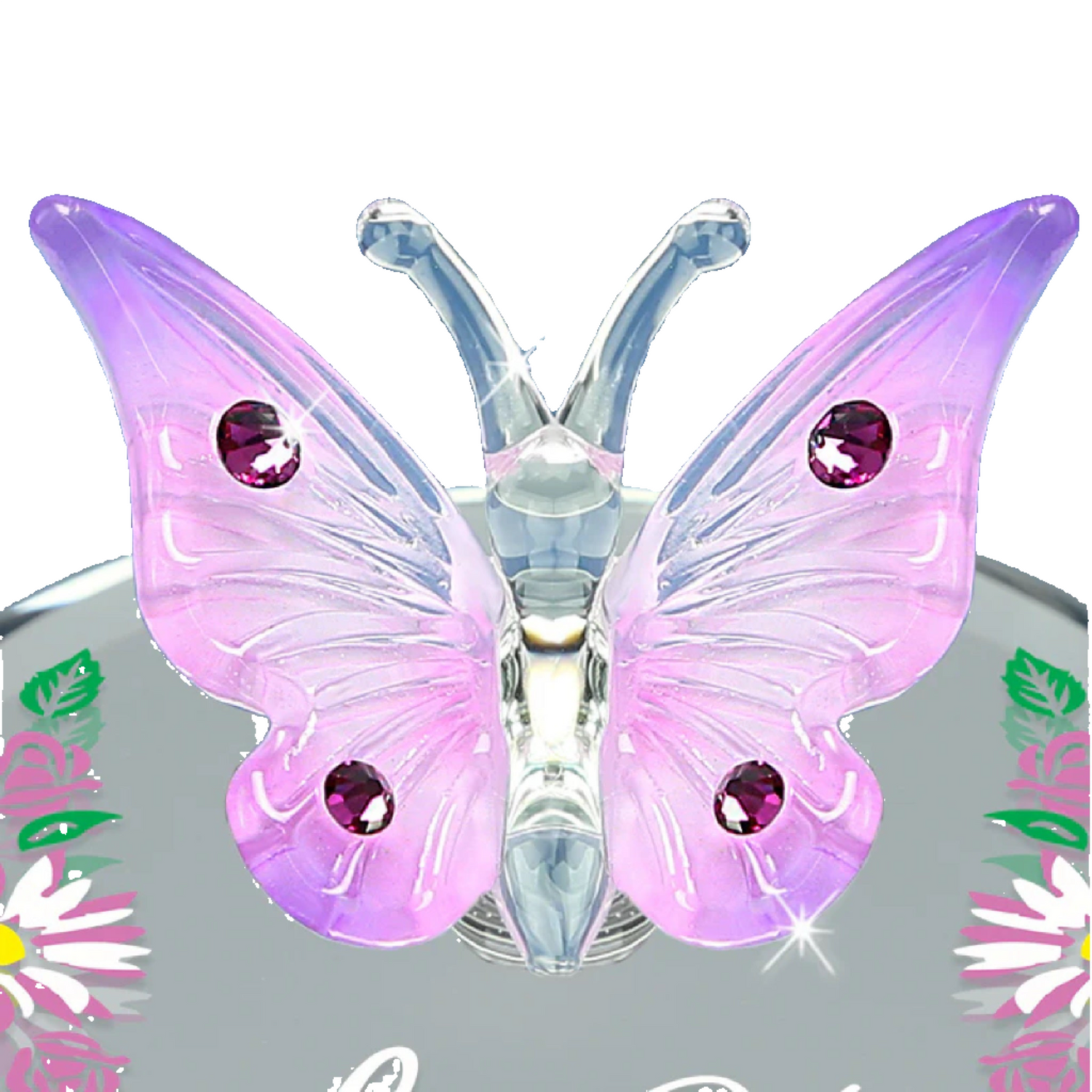 Glass Baron Butterfly "Love You"