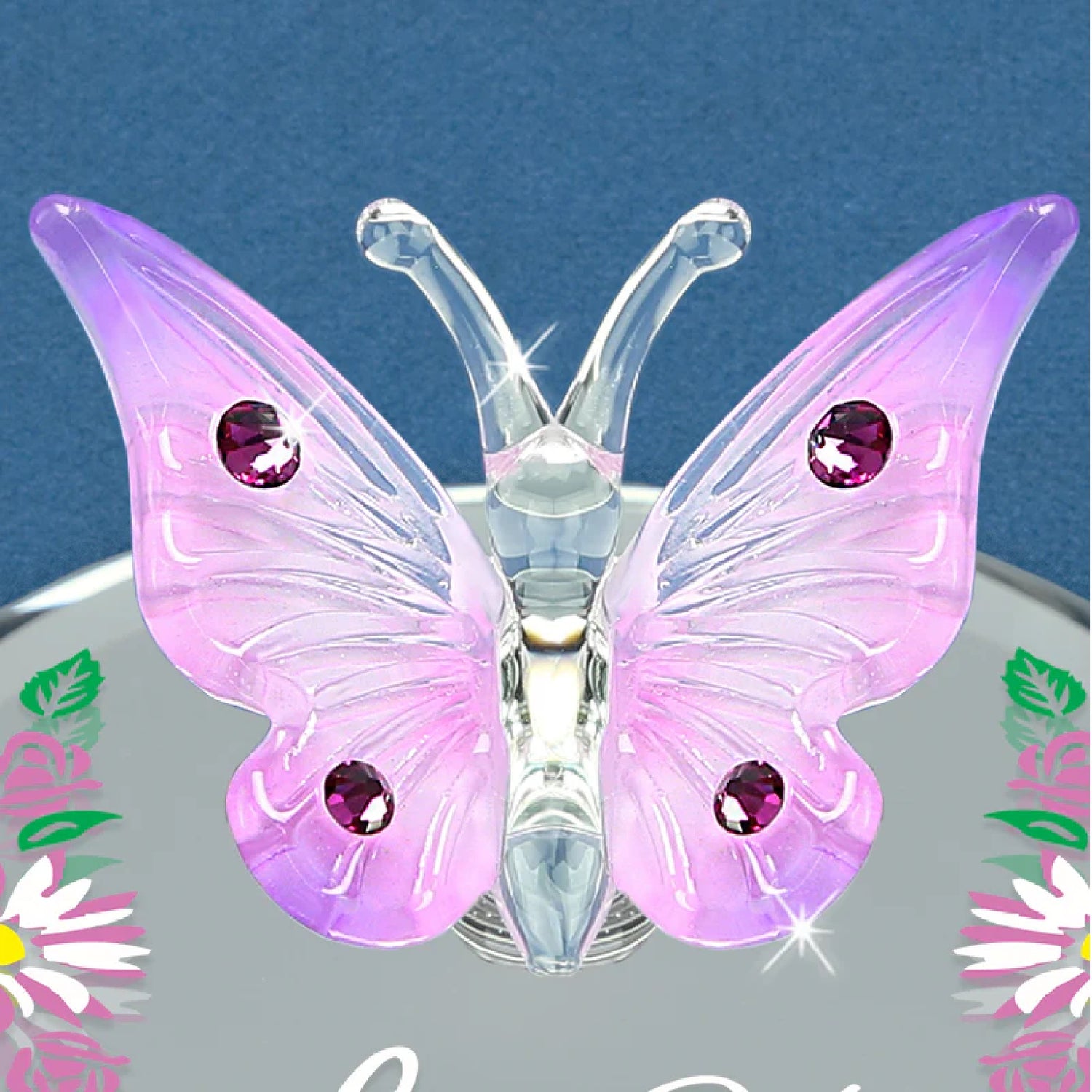 Glass Baron Butterfly "Love You"