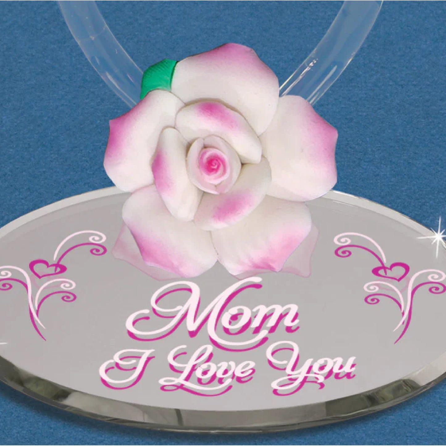 Glass Baron Butterfly "Mom I Love You"