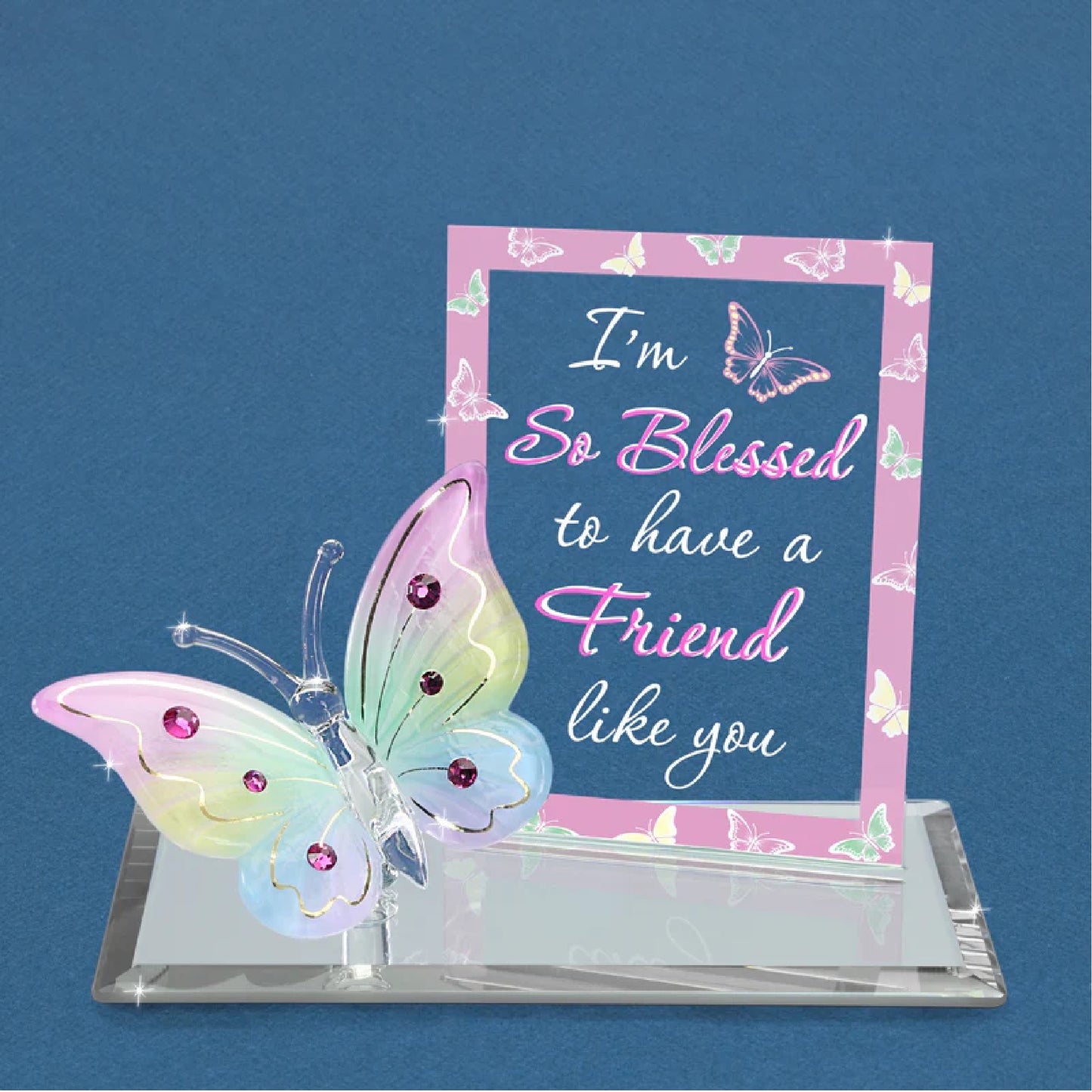 Glass Baron Butterfly "So Blessed Friend"