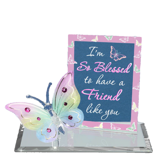 Glass Baron Butterfly "So Blessed Friend"