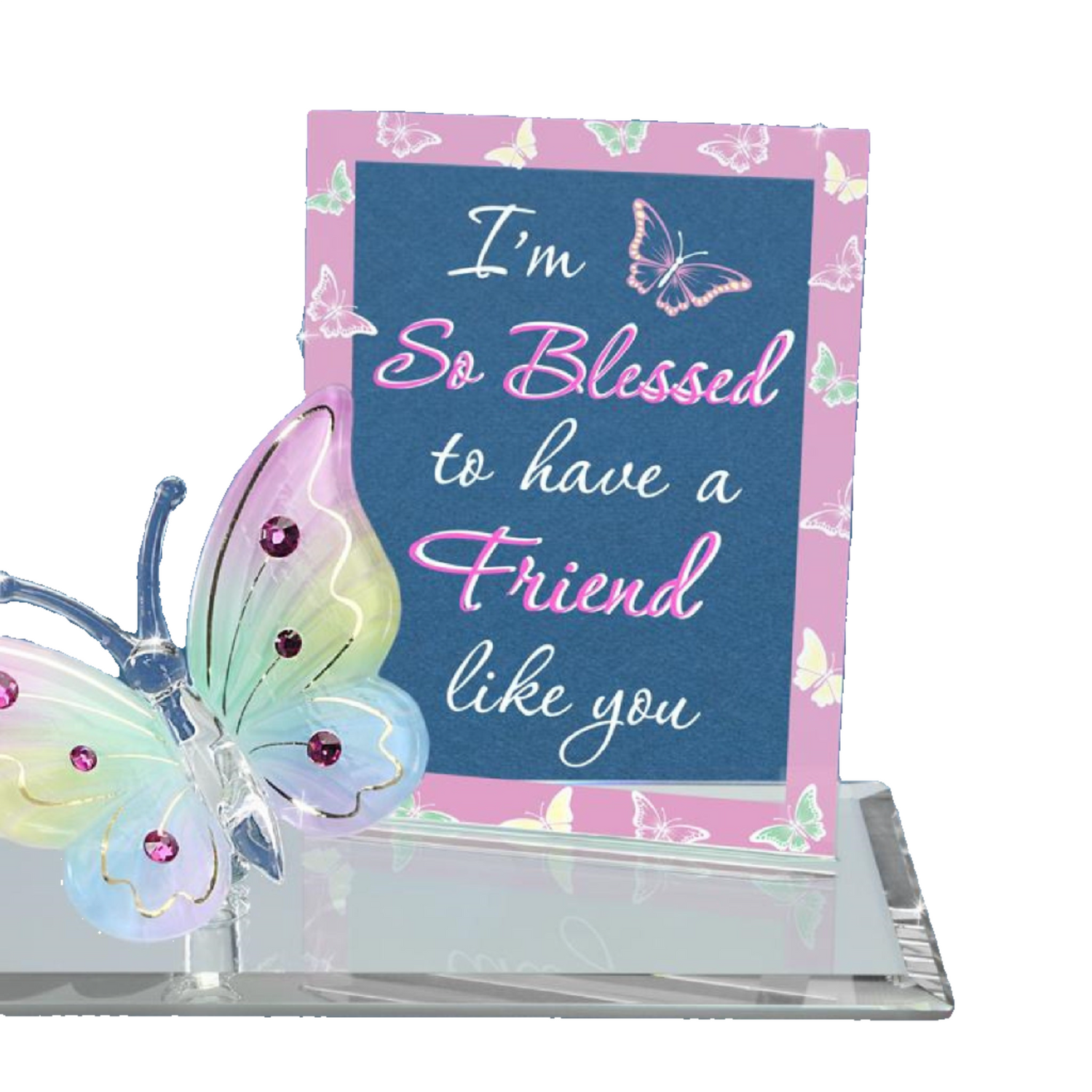 Glass Baron Butterfly "So Blessed Friend"