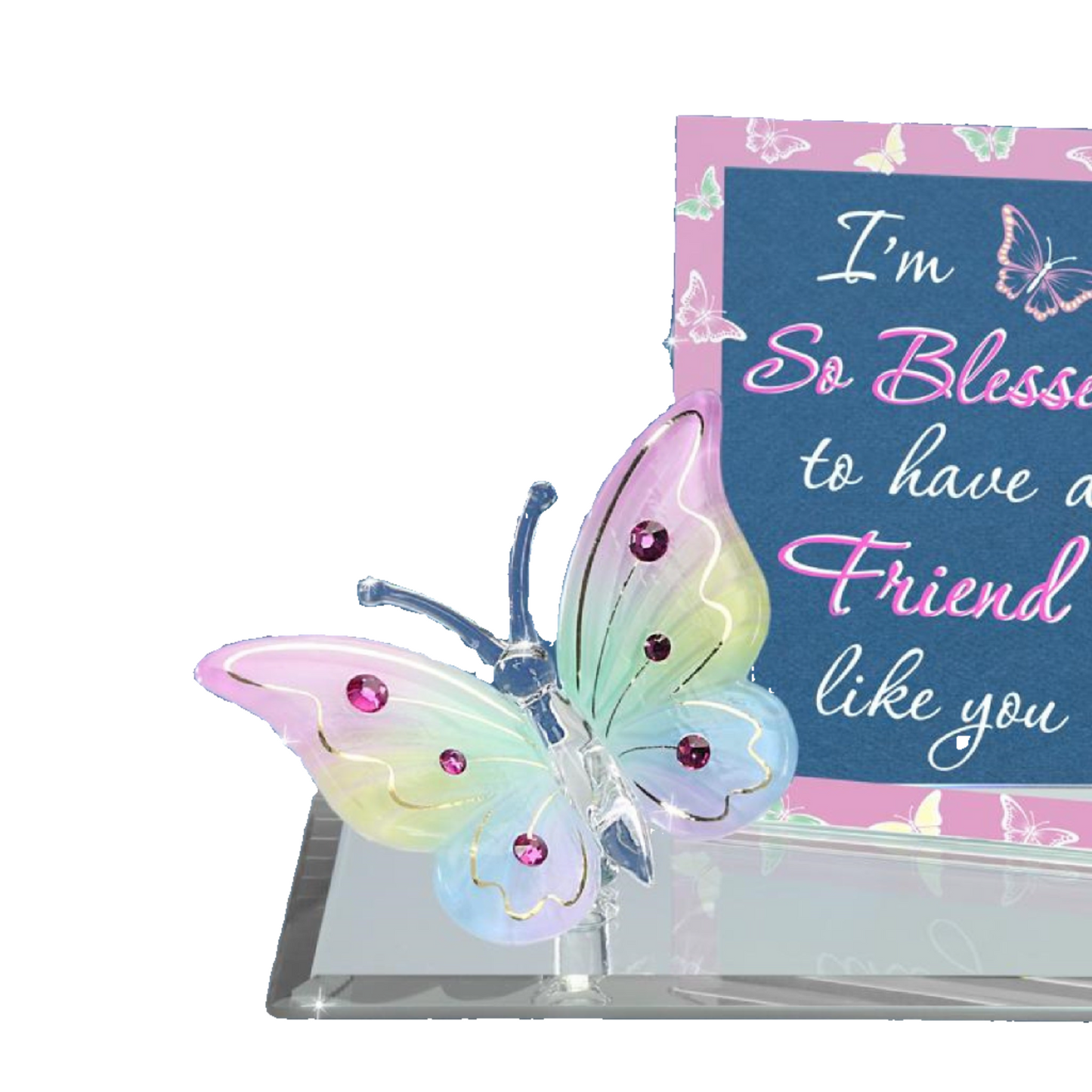 Glass Baron Butterfly "So Blessed Friend"