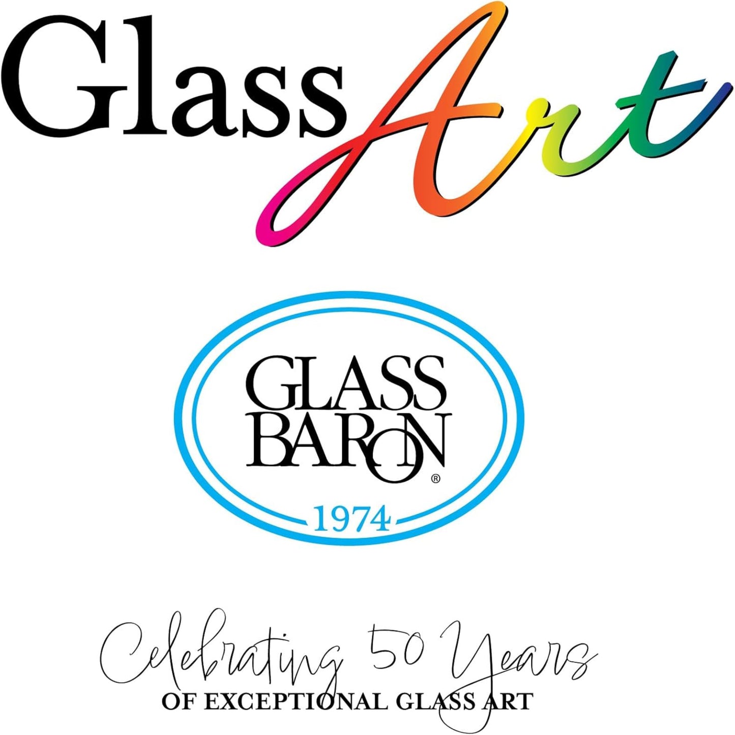 Glass Baron Cat & Vase Figurine