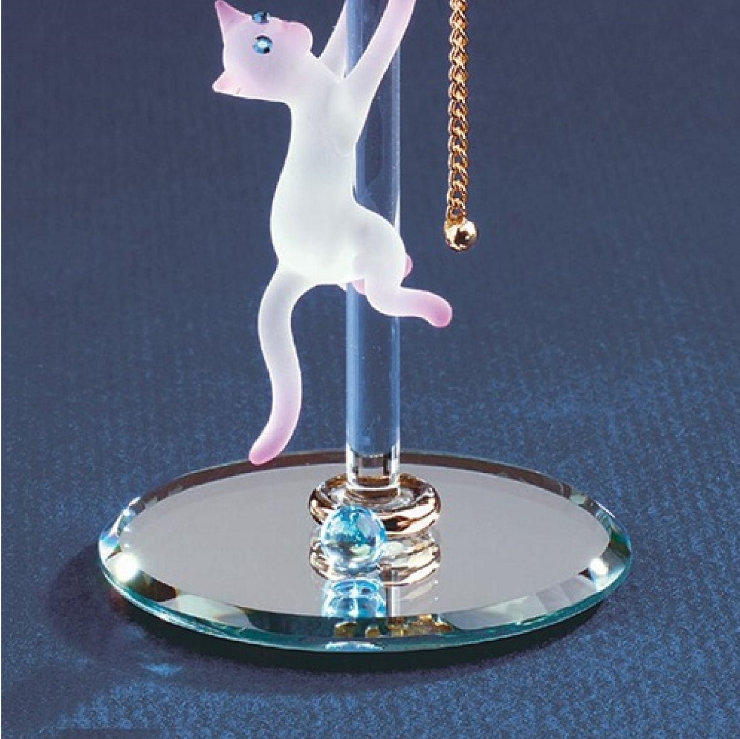 Glass Baron Cat with Lamp