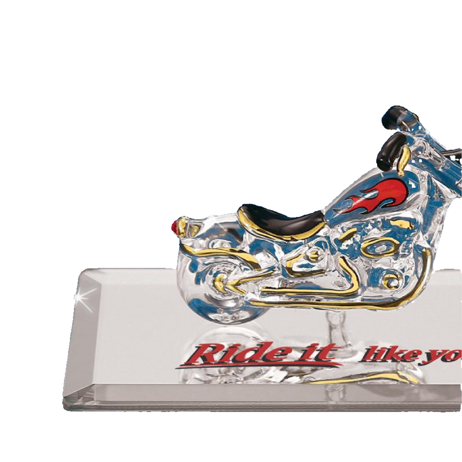 Glass Baron Chopper Ride It Figurine