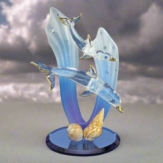 Glass Baron Double Dolphin