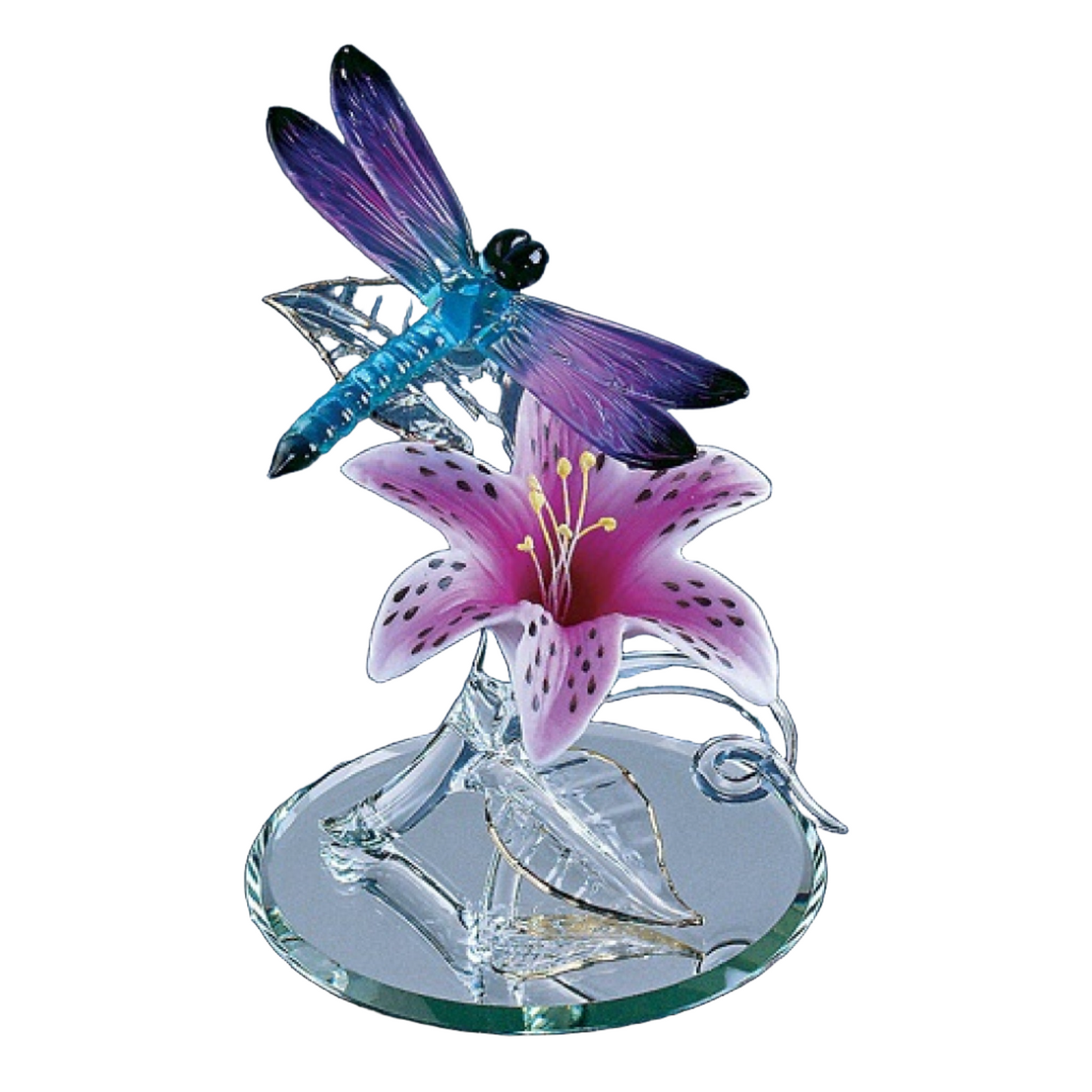 Glass Baron Dragonfly with Lily