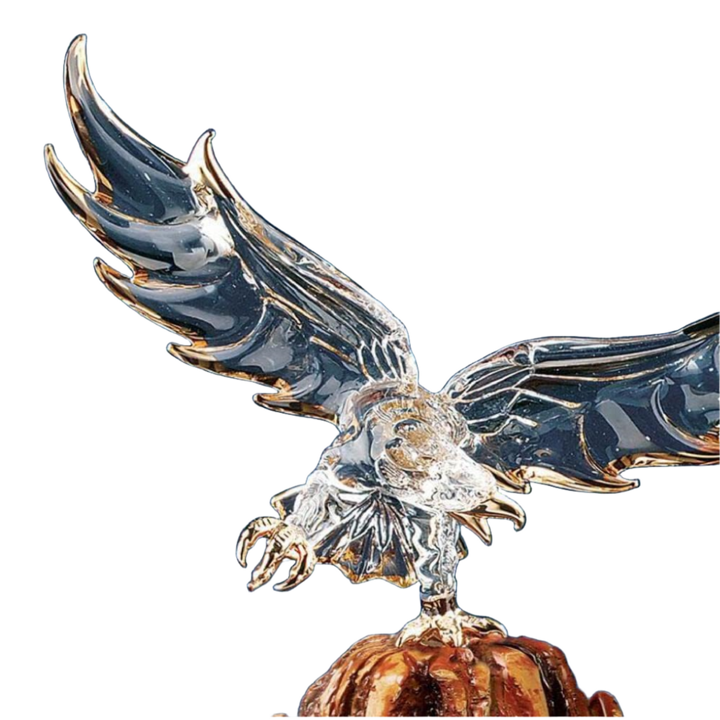 Glass Baron Eagle On Base