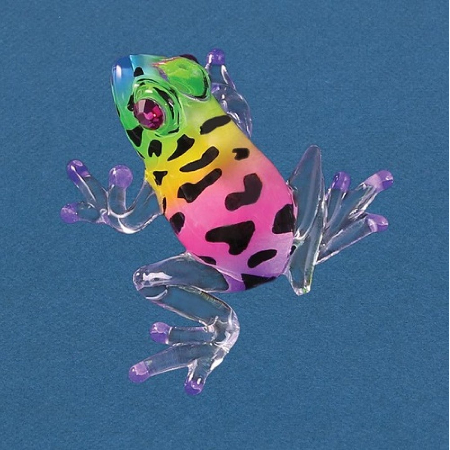 Glass Baron Frog Figurine