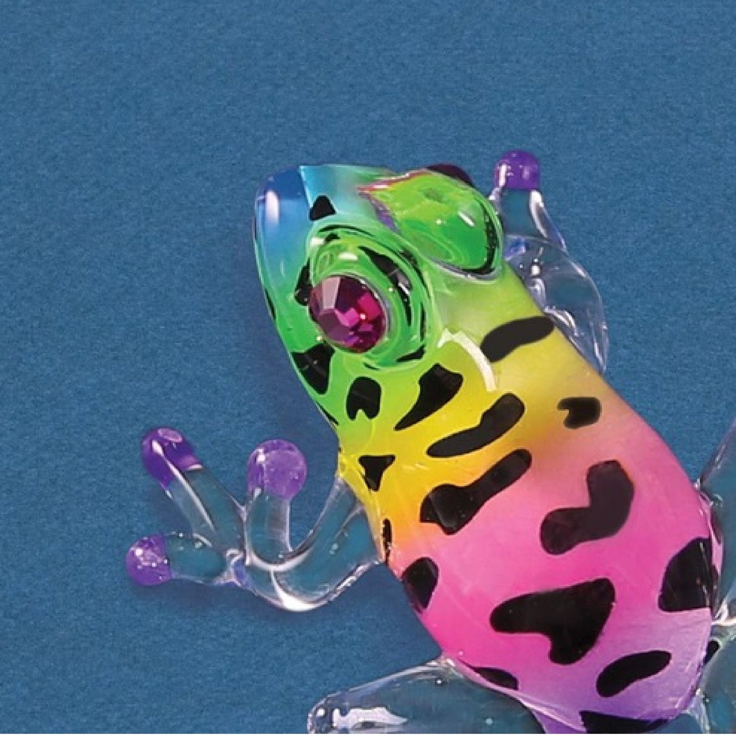 Glass Baron Frog Figurine