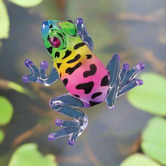 Glass Baron Frog Figurine