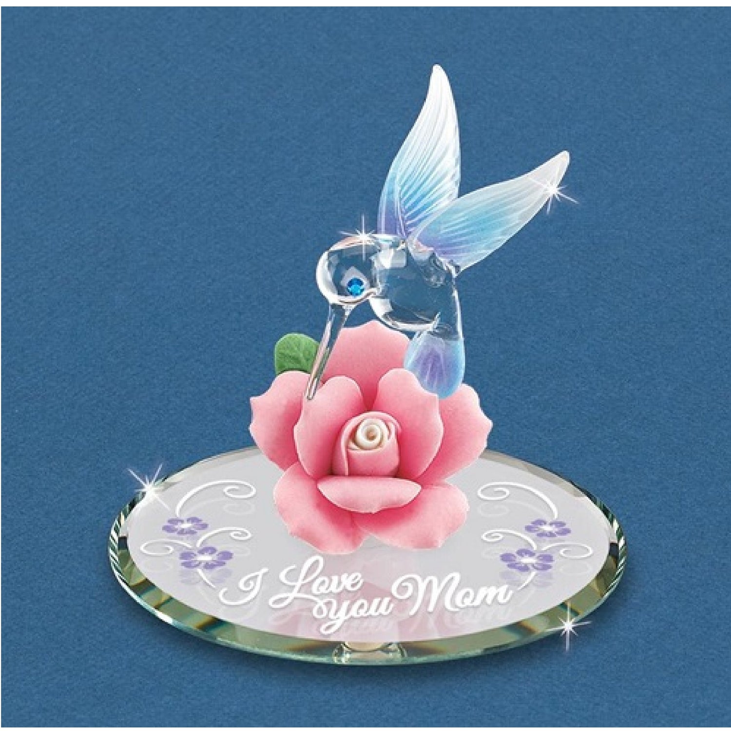 Glass Baron Hummingbird, "I Love You Mom"