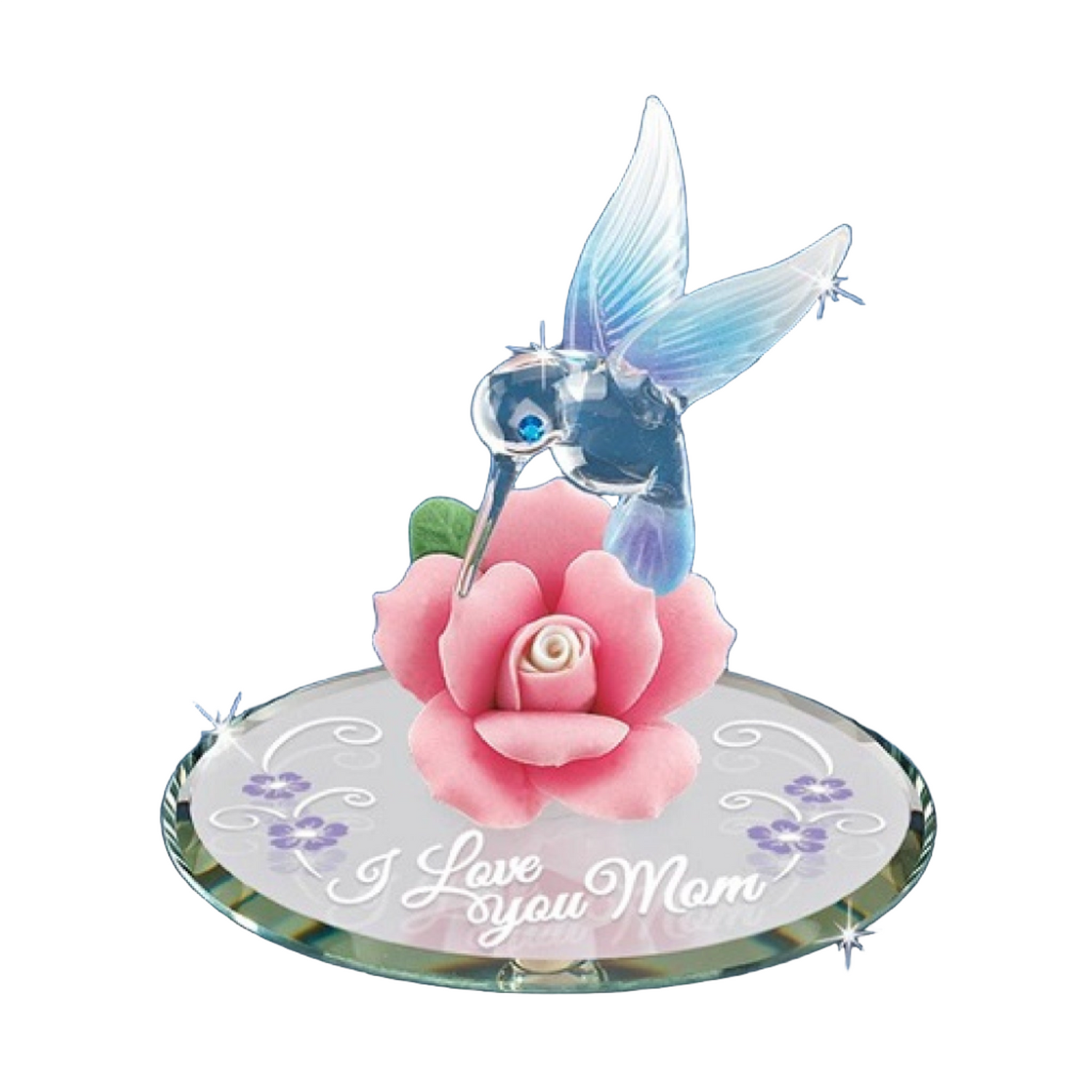 Glass Baron Hummingbird, "I Love You Mom"