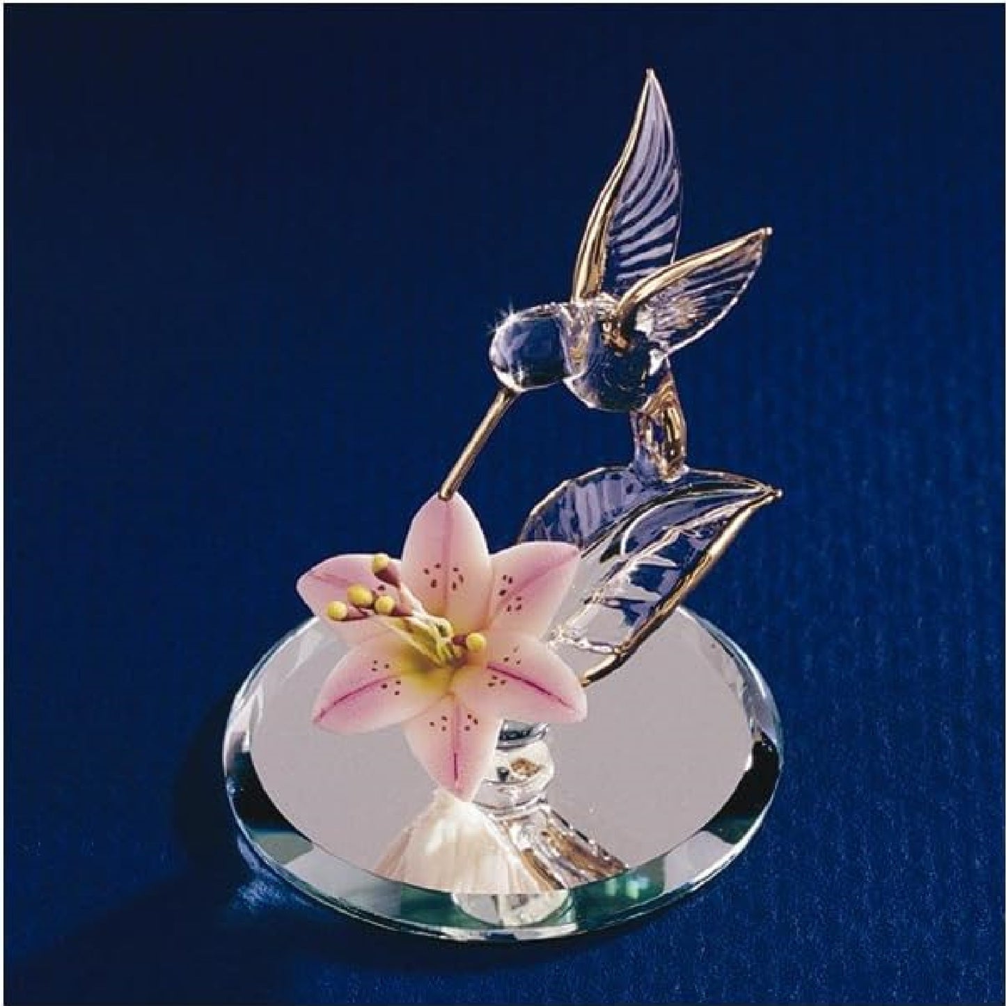 Glass Baron Hummingbird with Flower