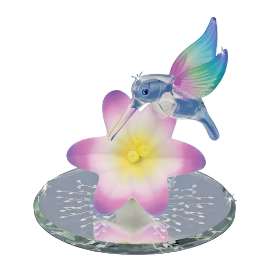 Glass Baron Hummingbird with Lavender Lily