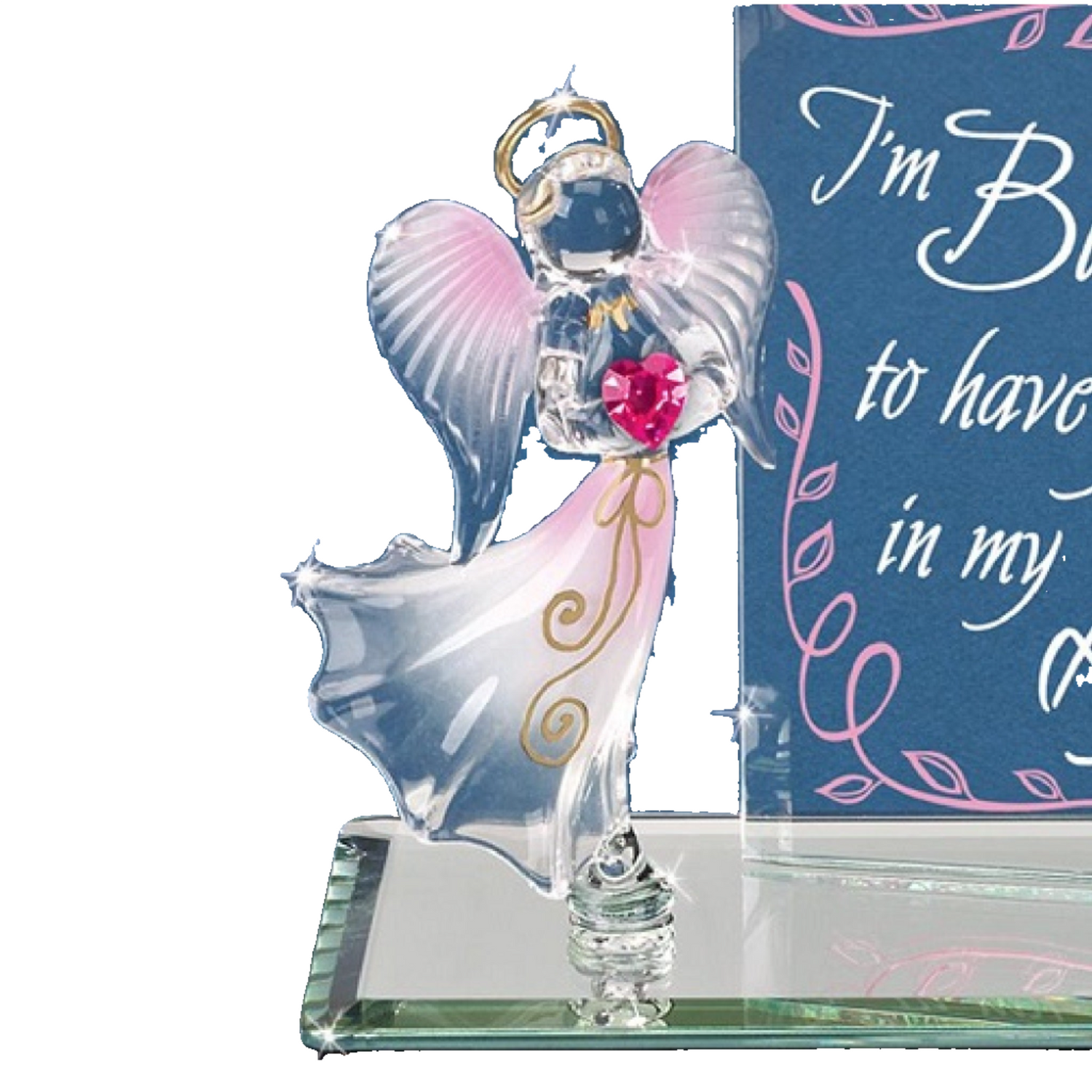 Glass Baron "I'm Blessed" Angel Figurine