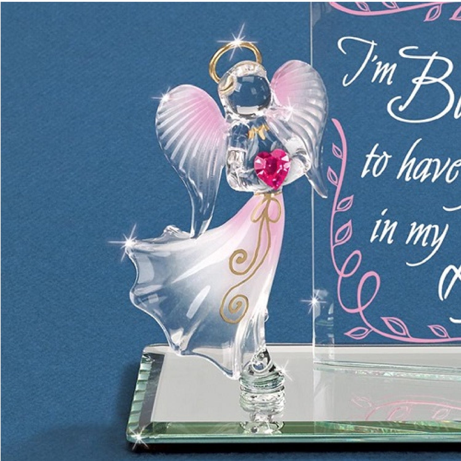 Glass Baron "I'm Blessed" Angel Figurine