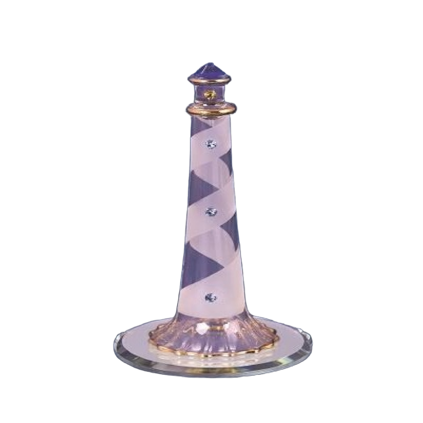 Glass Baron Lighthouse Blue Crystals