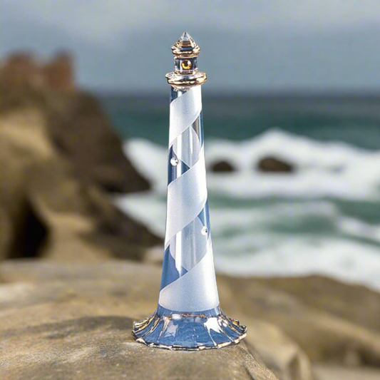 Glass Baron Lighthouse Clear Glass