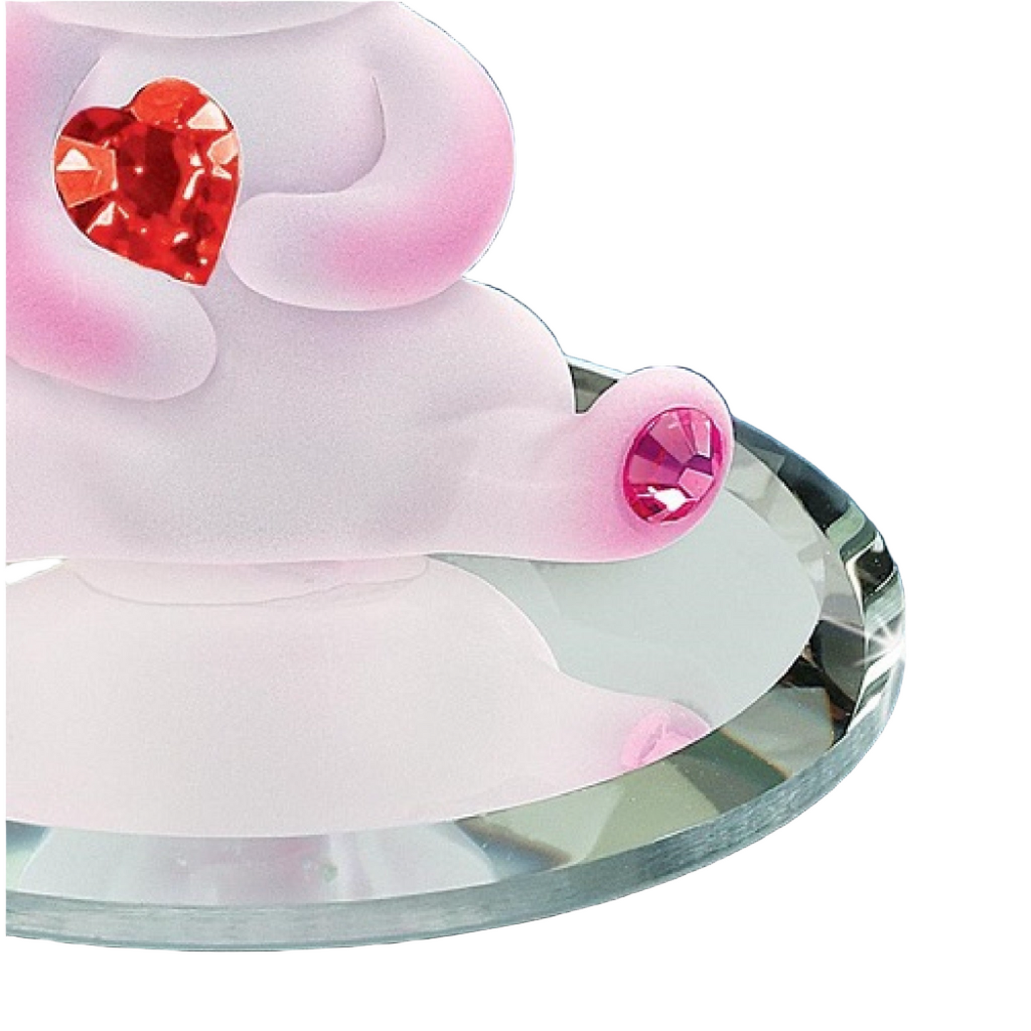 Glass Baron Loveable Pig Figurine