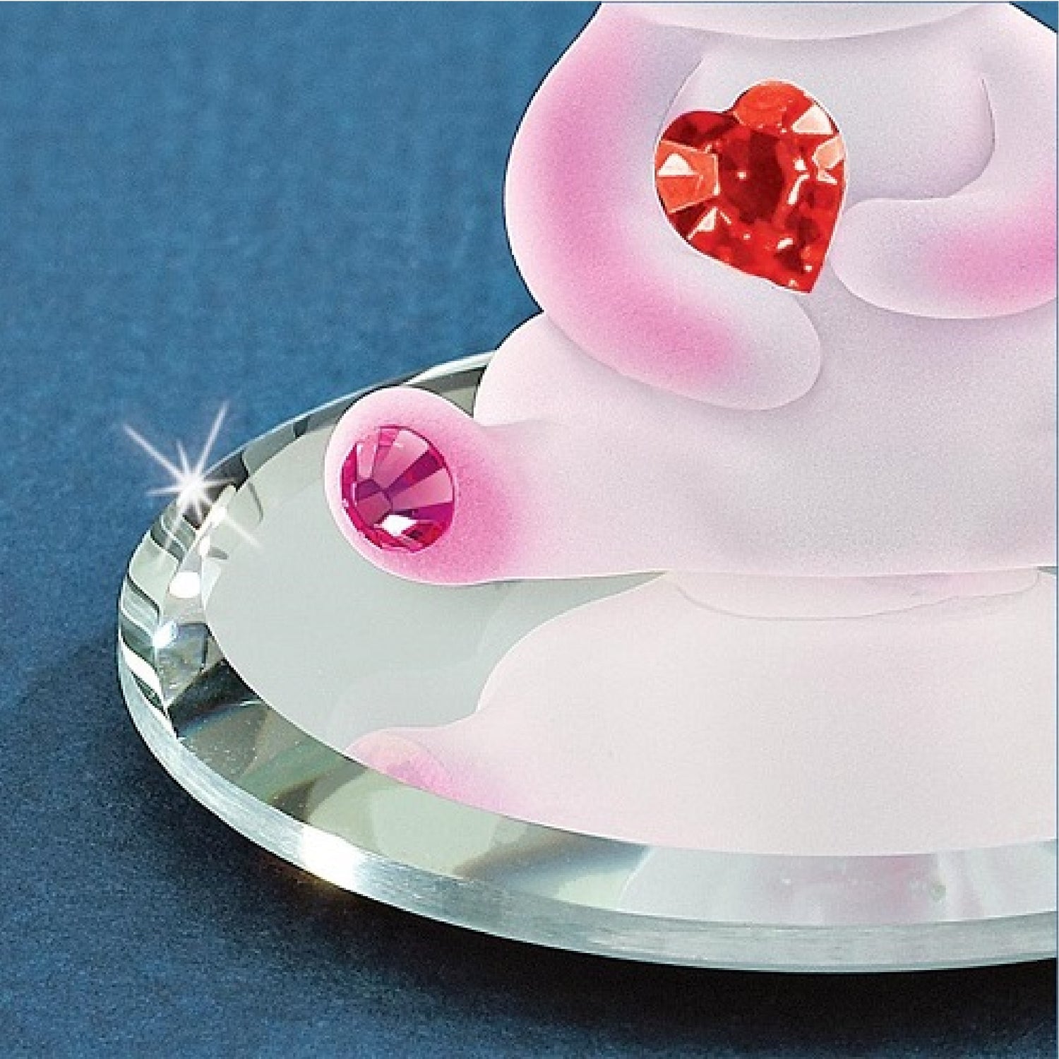 Glass Baron Loveable Pig Figurine