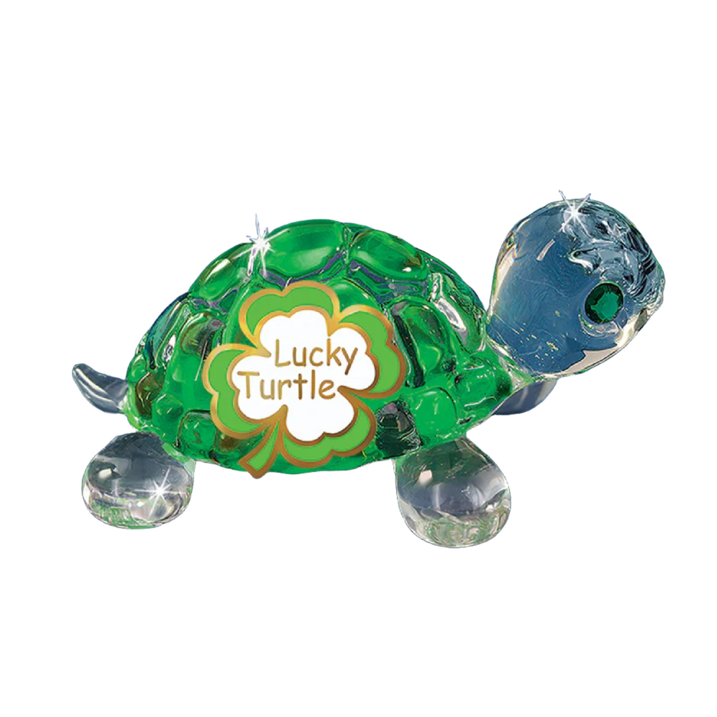 Glass Baron Lucky Green Turtle